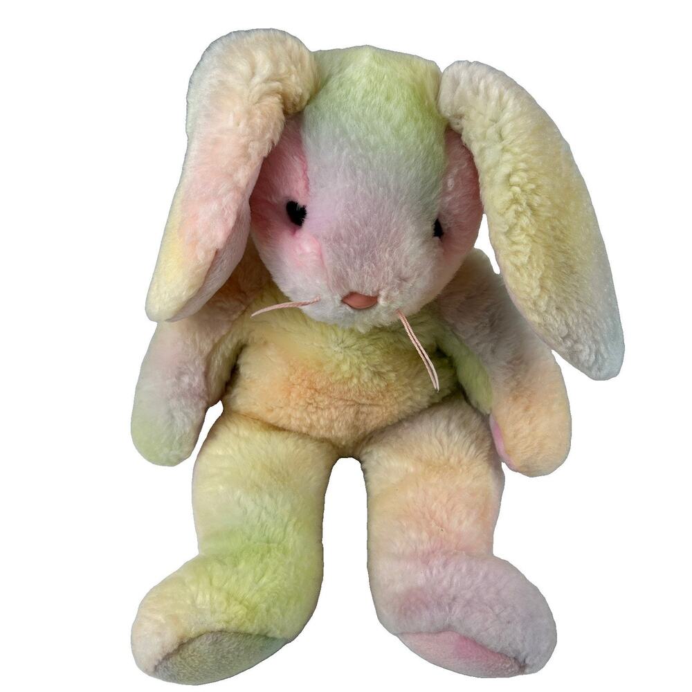 Ty Beanie Buddy HIPPIE Tie Dye Bunny/Rabbit New Old Stock 1999